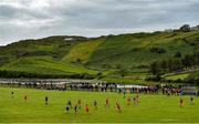 18 July 2020; A general view of action and the pitch during the Donegal County Divisional League Division 1 Section B match between Kilcar and Killybegs at Towney Park in Kilcar, Donegal. Competitive GAA matches have been approved to return following the guidelines of Phase 3 of the Irish Government’s Roadmap for Reopening of Society and Business and protocols set down by the GAA governing authorities. With games having been suspended since March, competitive games can take place with updated protocols including a limit of 200 individuals at any one outdoor event, including players, officials and a limited number of spectators, with social distancing, hand sanitisation and face masks being worn by those in attendance among other measures in an effort to contain the spread of the Coronavirus (COVID-19) pandemic. Photo by Seb Daly/Sportsfile