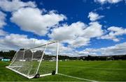 18 July 2020; A general view of goalposts ahead of the Leinster Senior League Division 3A match between St. Mochta's FC and Spartak Dynamo FC at Porterstown Park in Dublin. Photo by Ramsey Cardy/Sportsfile