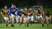 19 July 2020; Oisin Cushnahan of Maghery Sean McDermotts makes a break during the Armagh County Senior Football League Group A Round 1 match between Maghery Sean McDermotts and Crossmaglen Rangers at Felix Hamill Park in Maghery, Armagh. Competitive GAA matches have been approved to return following the guidelines of Northern Ireland’s COVID-19 recovery plan and protocols set down by the GAA governing authorities. With games having been suspended since March, competitive games can take place with updated protocols with only players, officials and essential personnel permitted to attend, social distancing, hand sanitisation and face masks being worn by those in attendance in an effort to contain the spread of the Coronavirus (COVID-19) pandemic. Photo by Stephen McCarthy/Sportsfile