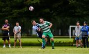 19 July 2020; Jay Reilly of Kilmore Celtic in action against Gerard Keating of St Paul's Artane during the Leinster Senior League Major Sunday First Division match between St Paul's Artane and Kilmore Celtic at McCauley Park in Artane, Dublin.  Photo by Sam Barnes/Sportsfile