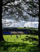 19 July 2020; A general view of the action during the Tyrone All County Senior Football League Group 1 Round 1 match between Errigal Ciaran and Moy Tír na nÓg at Cardinal MacRory Park in Sixmilecross, Tyrone. Competitive GAA matches have been approved to return following the guidelines of Northern Ireland’s COVID-19 recovery plan and protocols set down by the GAA governing authorities. With games having been suspended since March, competitive games can take place with updated protocols with only players, officials and essential personnel permitted to attend, social distancing, hand sanitisation and face masks being worn by those in attendance in an effort to contain the spread of the Coronavirus (COVID-19) pandemic. Photo by Brendan Moran/Sportsfile