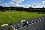 19 July 2020; A general view of action during the Wicklow County Senior Football Championship Round 1 match between Rathnew and Bray at Joule Park in Aughrim, Wicklow. Competitive GAA matches have been approved to return following the guidelines of Phase 3 of the Irish Government’s Roadmap for Reopening of Society and Business and protocols set down by the GAA governing authorities. With games having been suspended since March, competitive games can take place with updated protocols including a limit of 200 individuals at any one outdoor event, including players, officials and a limited number of spectators, with social distancing, hand sanitisation and face masks being worn by those in attendance among other measures in an effort to contain the spread of the Coronavirus (COVID-19) pandemic. Photo by David Fitzgerald/Sportsfile