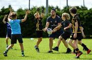 20 July 2020; Coach Glenn Predey with participants during the Bank of Ireland Leinster Rugby Summer Camp at Westmanstown RFC in Clonsilla, Dublin. Photo by Seb Daly/Sportsfile