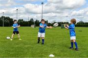 20 July 2020; Participants in action during the Bank of Ireland Leinster Rugby Summer Camp at Westmanstown RFC in Clonsilla, Dublin. Photo by Seb Daly/Sportsfile