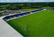 21 July 2020; An aerial view of Glennon Brothers Pearse Park in Longford. Photo by Ramsey Cardy/Sportsfile