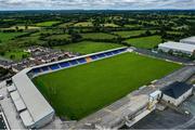 21 July 2020; An aerial view of Glennon Brothers Pearse Park in Longford. Photo by Ramsey Cardy/Sportsfile