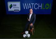 22 July 2020; RTÉ's John Kenny at the launch of WATCHLOI, the SSE Airtricity League's new streaming platform, at Fuel Studios on Camden Street, Dublin. It is the league's first-ever streaming service which will deliver SSE Airtricity League Premier Division football to all supporters in Ireland and around the world. The Football Association of Ireland and RTE Sport, in collaboration with GAAGO, have partnered to deliver a world class streaming platform which will guarantee supporters can watch the #GreatestLeagueInTheWorld wherever they are on watchloi.ie. Photo by Stephen McCarthy/Sportsfile
