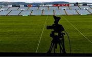 23 July 2020; A general view of a TV camera set up to live stream the game ahead of the Limerick County Senior Hurling Championship Round 1 match between Patrickswell and Adare at LIT Gaelic Grounds in Limerick. Competitive GAA matches have been approved to return following the guidelines of Phase 3 of the Irish Government’s Roadmap for Reopening of Society and Business and protocols set down by the GAA governing authorities. With games having been suspended since March, competitive games can take place with updated protocols including a limit of 200 individuals at any one outdoor event, including players, officials and a limited number of spectators, with social distancing, hand sanitisation and face masks being worn by those in attendance among other measures in an effort to contain the spread of the Coronavirus (COVID-19). Photo by Sam Barnes/Sportsfile