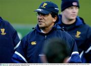 6 January 2004; Gary Ella, Leinster coach, names the team to play against Sale Sharks on Friday next ,during squad training. Leinster Squad Training, Old Belvedere Rugby Club, Donnybrook, Dublin. Picture credit; Matt Browne / SPORTSFILE *EDI*