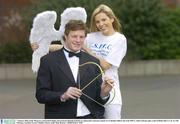 7 January 2004; Emily Musgrave, and Ireland Rugby International Malcolm O'Kelly at a photocall to announce details of a Valentines Ball in aid of the ISPCC, which will take place at the O'Reilly Hall, U.C.D. on 14th February. Earlsfort Terrace, Dublin. Picture credit; Matt Browne / SPORTSFILE *EDI*