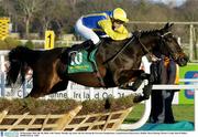 28 December 2003; Be My Belle, with Timmy Murphy up, clears the last during the Ericsson Steeplechase, Leopardstown Racecourse, Dublin. Horse Racing. Picture Credit; David Maher / SPORTSFILE *EDI*
