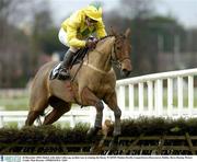 26 December 2003; Hedril, with John Cullen up, on their way to winning the Denny WAIFOS Maiden Hurdle, Leopardstown Racecourse, Dublin. Horse Racing. Picture Credit; Matt Browne / SPORTSFILE *EDI*