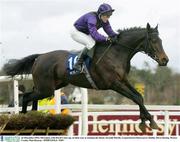 26 December 2003; Silvergino, with David Casey up, on their way to winning the Denny Juvenile Hurdle, Leopardstown Racecourse, Dublin. Horse Racing. Picture Credit; Matt Browne / SPORTSFILE *EDI*