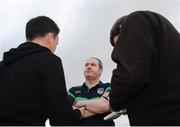 29 June 2013; Limerick manager Maurice Horan speaks to the media after the game. GAA Football All Ireland Senior Championship, Round 1, Longford v Limerick, Pearse Park, Longford. Picture credit: Ray Lohan / SPORTSFILE
