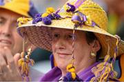 30 June 2013; Wexford supporter Liz McCabe, from Wexford Town, at the game. Leinster GAA Football Senior Championship, Semi-Final, Meath v Wexford, Croke Park, Dublin. Picture credit: David Maher / SPORTSFILE