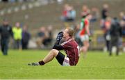 30 June 2013; A dejected Niall Lee, Galway, at the end of the game. Electric Ireland Connacht GAA Football Minor Championship, Semi-Final, Galway v Mayo, Hyde Park, Roscommon. Picture credit: Barry Cregg / SPORTSFILE