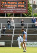 30 June 2013; Anthony McLoughlin, Wicklow, leaves the pitch at half-time with the score reading Armagh 2-14, Wicklow 0-02. Wicklow failed to score in the second half with the final score reading Armagh 2-12 to Wicklow 0-02. GAA Football All-Ireland Senior Championship, Round 1, Armagh v Wicklow, Athletic Grounds, Armagh. Picture credit: Brendan Moran / SPORTSFILE