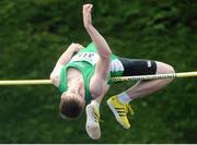 30 June 2013; Shane O'Dwyer, Ferrybank AC, on his way to winning the U23 Men's High Jump at the Woodie’s DIY National Junior & U23 Track and Field Championships. Tullamore Harriers, Tullamore, Co. Offaly. Picture credit: Pat Murphy / SPORTSFILE