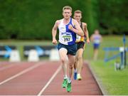 30 June 2013; Liam Brady, Tullamore Harriers AC, on his way to winning the U23 Men's 5000m at the Woodie’s DIY National Junior & U23 Track and Field Championships. Tullamore Harriers, Tullamore, Co. Offaly. Picture credit: Pat Murphy / SPORTSFILE