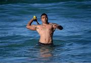 1 July 2013; Wycliff Palu, Australia, during a recovery session ahead of their 3rd Test against the British & Irish Lions on Saturday. British & Irish Lions Tour 2013, Australia Recovery Session. Coogee Beach, Sydney, Australia. Picture credit: Stephen McCarthy / SPORTSFILE