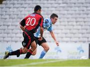 1 July 2013; Zein Albehadie, Bohemians, slips past Michael Duffy, Derry City, on his way to scoring his side's first goal. EA Sports Cup Quarter-Final, Bohemians v Derry City, Dalymount Park, Dublin. Picture credit: Tomas Greally / SPORTSFILE