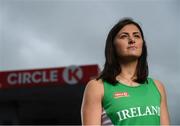 29 July 2020; Róisín Upton at the announcement of the continuation of Circle K’s ‘Here for Ireland’ initiative. Customers can scan the Circle K app or Play or Park loyalty tag in-store to generate digital coins, which Ireland’s Olympic and Paralympic hopefuls can use to fuel their journey to Tokyo. Photo by Stephen McCarthy/Sportsfile