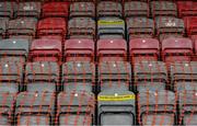 24 July 2020; A view of socially distanced seating during the club friendly match between Bohemians and Longford Town at Dalymount Park in Dublin. Soccer matches continue to take place in front of a limited number of people in an effort to contain the spread of the coronavirus (Covid-19) pandemic. Photo by Ramsey Cardy/Sportsfile