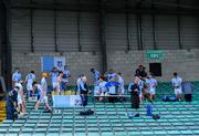 24 July 2020; Na Piarsaigh players tog out in the stand before the Limerick County Senior Hurling Championship Round 1 match between Kilmallock and Na Piarsaigh at LIT Gaelic Grounds in Limerick. GAA matches continue to take place in front of a limited number of people in an effort to contain the spread of the coronavirus (Covid-19) pandemic. Photo by Piaras Ó Mídheach/Sportsfile