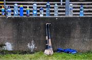 24 July 2020; Water bottles belonging to the Kilmallock players at the Limerick County Senior Hurling Championship Round 1 match between Kilmallock and Na Piarsaigh at LIT Gaelic Grounds in Limerick. GAA matches continue to take place in front of a limited number of people in an effort to contain the spread of the coronavirus (Covid-19) pandemic. Photo by Piaras Ó Mídheach/Sportsfile