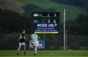 24 July 2020; Scorekeepers Oisin, age 14, and Conor McDonald, age 12, look on during the Cork County Premier Senior Football Championship Group C Round 1 match between Valley Rovers and Nemo Rangers at Cloughduv GAA grounds in Cloughduv, Cork. GAA matches continue to take place in front of a limited number of people in an effort to contain the spread of the coronavirus (Covid-19) pandemic. Photo by David Fitzgerald/Sportsfile