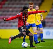 24 July 2020; Andre Wright of Bohemians during the club friendly match between Bohemians and Longford Town at Dalymount Park in Dublin. Soccer matches continue to take place in front of a limited number of people in an effort to contain the spread of the coronavirus (Covid-19) pandemic. Photo by Ramsey Cardy/Sportsfile