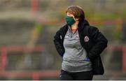 24 July 2020; Bohemians team doctor Dr Fiona Dennehy during the club friendly match between Bohemians and Longford Town at Dalymount Park in Dublin. Soccer matches continue to take place in front of a limited number of people in an effort to contain the spread of the coronavirus (Covid-19) pandemic. Photo by Ramsey Cardy/Sportsfile