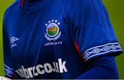 24 July 2020; General view of a Linfield jersey during the club friendly match between Shelbourne and Linfield at Tolka Park in Dublin. Soccer matches continue to take place in front of a limited number of people in an effort to contain the spread of the coronavirus (Covid-19) pandemic. Photo by Harry Murphy/Sportsfile