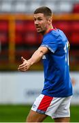 24 July 2020; Daniel Kearns of Linfield during the club friendly match between Shelbourne and Linfield at Tolka Park in Dublin. Soccer matches continue to take place in front of a limited number of people in an effort to contain the spread of the coronavirus (Covid-19) pandemic. Photo by Harry Murphy/Sportsfile