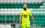 25 July 2020; Alan Mannus of Shamrock Rovers during the club friendly between Shamrock Rovers and UCD at Tallaght Stadium in Dublin. Soccer matches continue to take place in front of a limited number of people in an effort to contain the spread of the Coronavirus (COVID-19) pandemic. Photo by Eóin Noonan/Sportsfile