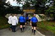 25 July 2020; Referee Seamus Mulvihill and his match officials, from left, Pat Sheehan, John Dineen, Maurice Murphy and Thomas Harold make their way to the ground prior to the Kerry County Senior Club Football Championship Group 2 Round 1 match between Kilcummin and Killarney Legion at Lewis Road in Killarney, Kerry. GAA matches continue to take place in front of a limited number of people in an effort to contain the spread of the Coronavirus (COVID-19) pandemic. Photo by Brendan Moran/Sportsfile