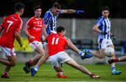 25 July 2020; Simon Lambert of Ballyboden St Enda's shoots to score his side's fourth goal during the Dublin County Senior Football Championship Round 1 match between Ballyboden St Endas and Clontarf at Pairc Uí Mhurchu in Dublin. GAA matches continue to take place in front of a limited number of people in an effort to contain the spread of the Coronavirus (COVID-19) pandemic. Photo by David Fitzgerald/Sportsfile