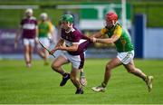 26 July 2020; James Devaney of Borris-Ileigh is tackled by Jake Ryan of Toomevara during the Tipperary County Senior Hurling Championship Group 4 Round 1 match between Toomevara and Borris-Ileigh at McDonagh Park in Nenagh, Tipperary. GAA matches continue to take place in front of a limited number of people in an effort to contain the spread of the Coronavirus (COVID-19) pandemic. Photo by Piaras Ó Mídheach/Sportsfile