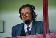 26 July 2020; Commentator Brian Carthy during the Galway County Senior Club Hurling Championship Group 3 Round 1 match between Sarsfields and Portumna at Kenny Park in Athenry, Galway. GAA matches continue to take place in front of a limited number of people in an effort to contain the spread of the Coronavirus (COVID-19) pandemic. Photo by David Fitzgerald/Sportsfile