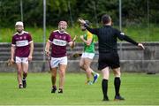 26 July 2020; Jerry Kelly of Borris-Ileigh in conversation with referee Fergal Horgan after he awarded a free to Toomevara during the Tipperary County Senior Hurling Championship Group 4 Round 1 match between Toomevara and Borris-Ileigh at McDonagh Park in Nenagh, Tipperary. GAA matches continue to take place in front of a limited number of people in an effort to contain the spread of the Coronavirus (COVID-19) pandemic. Photo by Piaras Ó Mídheach/Sportsfile