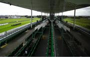 27 July 2020; A general view of runners and riders during the Connacht Hotel (Q.R.) Handicap on day one of the Galway Summer Racing Festival at Ballybrit Racecourse in Galway. Horse racing remains behind closed doors to the public under guidelines of the Irish Government in an effort to contain the spread of the Coronavirus (COVID-19) pandemic. Photo by Harry Murphy/Sportsfile