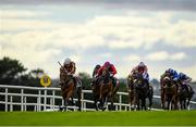 28 July 2020; Rocket Science, with Shane Foley up, left, lead the field on their way to winning the Caulfield Industrial Irish EBF Maiden on day two of the Galway Summer Racing Festival at Ballybrit Racecourse in Galway. Horse racing remains behind closed doors to the public under guidelines of the Irish Government in an effort to contain the spread of the Coronavirus (COVID-19) pandemic. Photo by Harry Murphy/Sportsfile