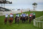 28 July 2020; A general view of the runners and riders during the Caulfield Industrial Handicap on day two of the Galway Summer Racing Festival at Ballybrit Racecourse in Galway. Horse racing remains behind closed doors to the public under guidelines of the Irish Government in an effort to contain the spread of the Coronavirus (COVID-19) pandemic. Photo by Harry Murphy/Sportsfile