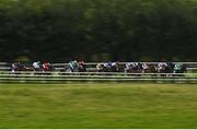 28 July 2020; A general view of the runners and riders during the Caulfield Industrial Handicap on day two of the Galway Summer Racing Festival at Ballybrit Racecourse in Galway. Horse racing remains behind closed doors to the public under guidelines of the Irish Government in an effort to contain the spread of the Coronavirus (COVID-19) pandemic. Photo by Harry Murphy/Sportsfile