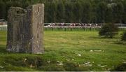 28 July 2020; A general view of the runners and riders during the Caulfield Industrial Handicap on day two of the Galway Summer Racing Festival at Ballybrit Racecourse in Galway. Horse racing remains behind closed doors to the public under guidelines of the Irish Government in an effort to contain the spread of the Coronavirus (COVID-19) pandemic. Photo by Harry Murphy/Sportsfile