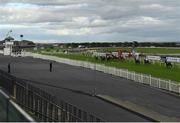 28 July 2020; A general view of the runners and riders during the Caulfield Industrial Handicap on day two of the Galway Summer Racing Festival at Ballybrit Racecourse in Galway. Horse racing remains behind closed doors to the public under guidelines of the Irish Government in an effort to contain the spread of the Coronavirus (COVID-19) pandemic. Photo by Harry Murphy/Sportsfile