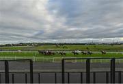 28 July 2020; A general view of the runners and riders from the terrace during the Caulfield Industrial Handicap on day two of the Galway Summer Racing Festival at Ballybrit Racecourse in Galway. Horse racing remains behind closed doors to the public under guidelines of the Irish Government in an effort to contain the spread of the Coronavirus (COVID-19) pandemic. Photo by Harry Murphy/Sportsfile