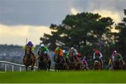 28 July 2020; A general view of the runners and riders during the Latin Quarter Handicap on day two of the Galway Summer Racing Festival at Ballybrit Racecourse in Galway. Horse racing remains behind closed doors to the public under guidelines of the Irish Government in an effort to contain the spread of the Coronavirus (COVID-19) pandemic. Photo by Harry Murphy/Sportsfile