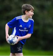 29 July 2020; Sam Palmer, age 11, in action during the Bank of Ireland Leinster Rugby Summer Camp at Clondalkin RFC in Dublin. Photo by Matt Browne/Sportsfile