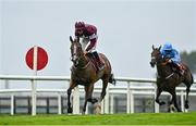 29 July 2020; The Very Man, with Davy Russell up, on their way to winning the Play The Tote Jackpot Novice Hurdle on day three of the Galway Summer Racing Festival at Ballybrit Racecourse in Galway. Horse racing remains behind closed doors to the public under guidelines of the Irish Government in an effort to contain the spread of the Coronavirus (COVID-19) pandemic.  Photo by Harry Murphy/Sportsfile